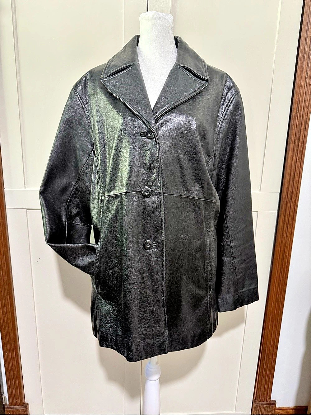 Wilson's Black Leather Jacket Size XL
